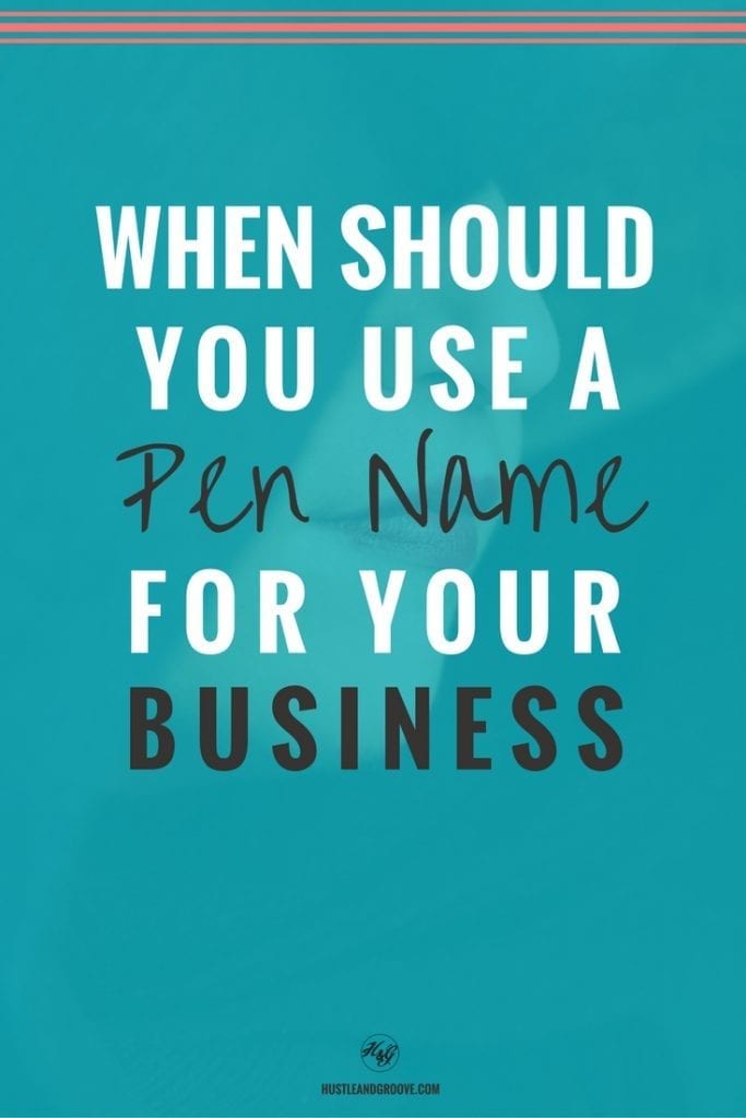 When should you use a pen name in your author business? Click through to learn more.