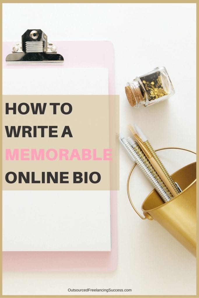 Craft your own online bio and make it memorable with these tips and strategies. Read more at www.hustleandgroove.com