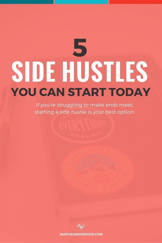 Struggling to make ends meet? Start a side hustle today! #sidehustle #workfromhome