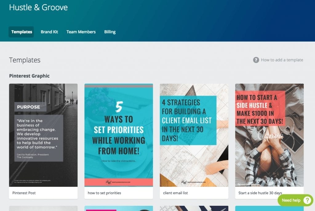 Hustle & Groove on Canva for Work