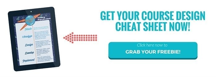 grab your course design cheatsheet