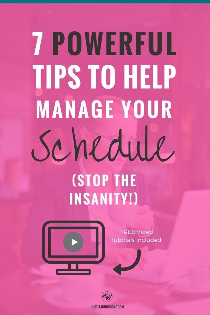 Sick of being late to everything or missing deadlines? It's time to get your schedule sorted! Learn how to manage your schedule now, free video tutorials included! Click through to learn more.