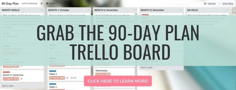 90-day plan in trello