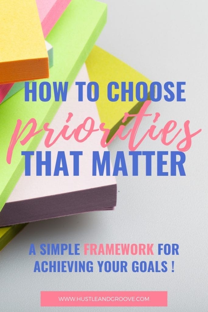 How to choose priorities that matter Pinterest Image