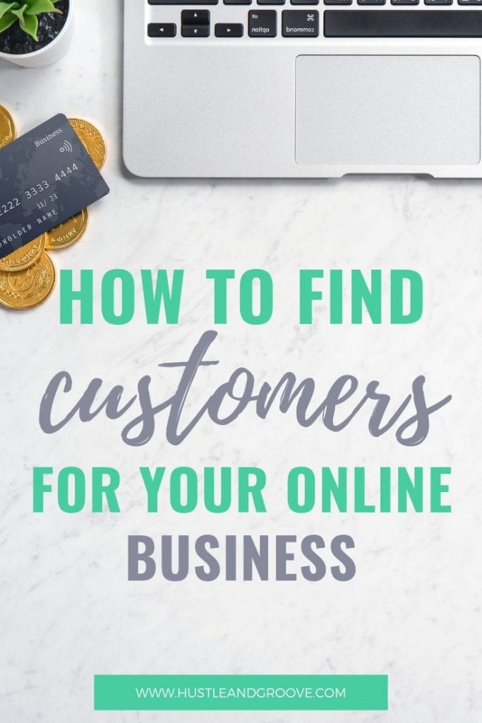 How to find customers for your online business Pinterest image